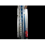 A large aluminium two section ladder
