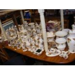 A sizeable assortment of Royal Albert Old County Roses pattern china