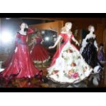 A Royal Albert Old Country Roses figurine together