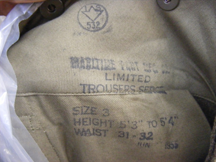 A vintage Royal Marine uniform with gaiters, toget - Image 2 of 5