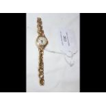 A lady's 9ct gold Rolex wrist watch