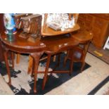 An Edwardian occasional table, a games table with