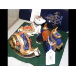 Royal Crown Derby 'Garden Snail' paperweight, toge