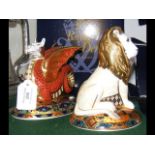 A Royal Crown Derby 'Wessex Wyvern' paperweight, t