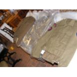 A vintage Royal Marine uniform with gaiters, toget