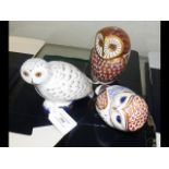 Royal Crown Derby 'Snowy Owl' - with box,