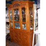 A reproduction French style display cabinet with g