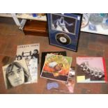 A boxed ELO LP set together with other LP's and a