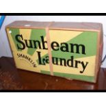 A vintage laundry box 'Sunbeam Laundry, Shanklin'