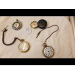 Four pocket watches - three Ingersoll and one Luxo