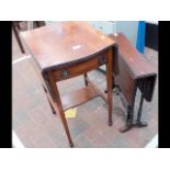 A small proportioned mahogany Pembroke table, toge
