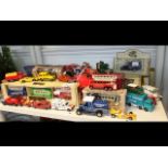 A collection of die-cast vehicles - various makes