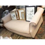 A Chesterfield style three seater settee upholster