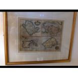 GERARD MERCATOR - 1512-1594 - early hand coloured