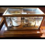 An oak cased antique barograph by Ross of London,