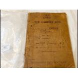 An interesting logbook from HMS Vampire with handw