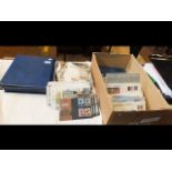 Selection of collectable stamps - GB albums, cover