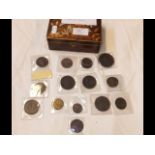 Selection of George III coins - cartwheels to fart