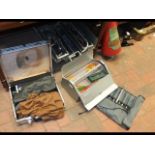 Three tool cases containing assorted tools