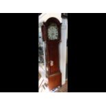A 19th century mahogany cased Grandfather clock wi