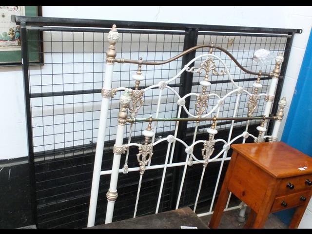 A Victorian style 4ft 6" bedstead