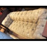 A Victorian button back Chesterfield settee