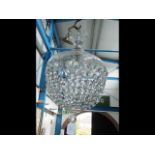 A crystal drop ceiling light