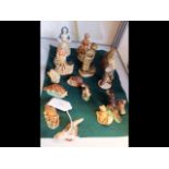 Selection of collectable Wade Whimsies, including