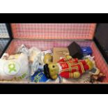 A travelling trunk and contents