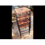 A set of four Retro Chemist/breakfast table stools