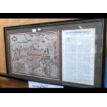 JOHN SPEED - 1611 - early hand coloured map of the