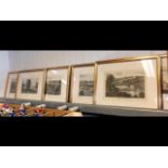 Six Brannon coloured prints of Isle of Wight views