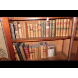 A selection of leather bound volumes including 'Cr