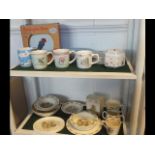 A selection of Bunnykins ceramic ware and other (o