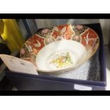 A Royal Worcester Golden Jubilee bowl in presentat