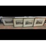 Four Isle of Wight engravings including Carisbrook