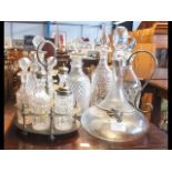 Decanters, cruet set