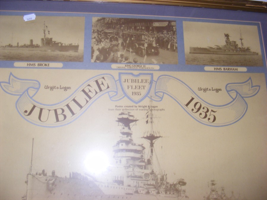 A 1935 Jubilee Fleet review poster - Image 2 of 3