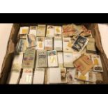 A large collection of cigarette card sets