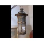 A vintage metal porch light - 36cms