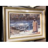 DENIS SYRETT - an oil on canvas 'Ferryman at Phila