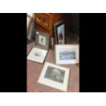 Antique Isle of Wight engravings together with oth