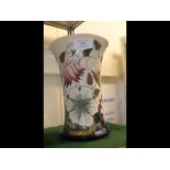 A Moorcroft 'brambles' pattern tube line decorated pottery vase - hei