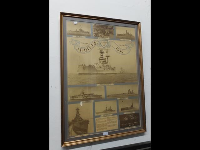 A 1935 Jubilee Fleet review poster