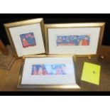 HELEN RHODES - three Limited Edition prints includ