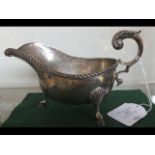 An Irish silver sauce boat, West & Son, Dublin 191