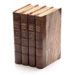 THE LIFE OF SAMUEL JOHNSON BY JAMES BOSWELL ESQ. A SET OF 4 19TH CENTURY LEATHER BOUND VOLUMES.