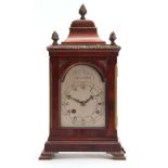 ROBERT MURRAY, WOOLWICH. A 19th CENTURY MINIATURE ENGLISH FUSEE BRACKET CLOCK the mahogany bell