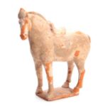 A TANG DYNASTY PAINTED POTTERY HORSE (618 - 907 AD) sold with Oxford Authentication certificate 26cm