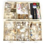 A LARGE COLLECTION OF WRIST WATCH SPARES AND REPAIRS